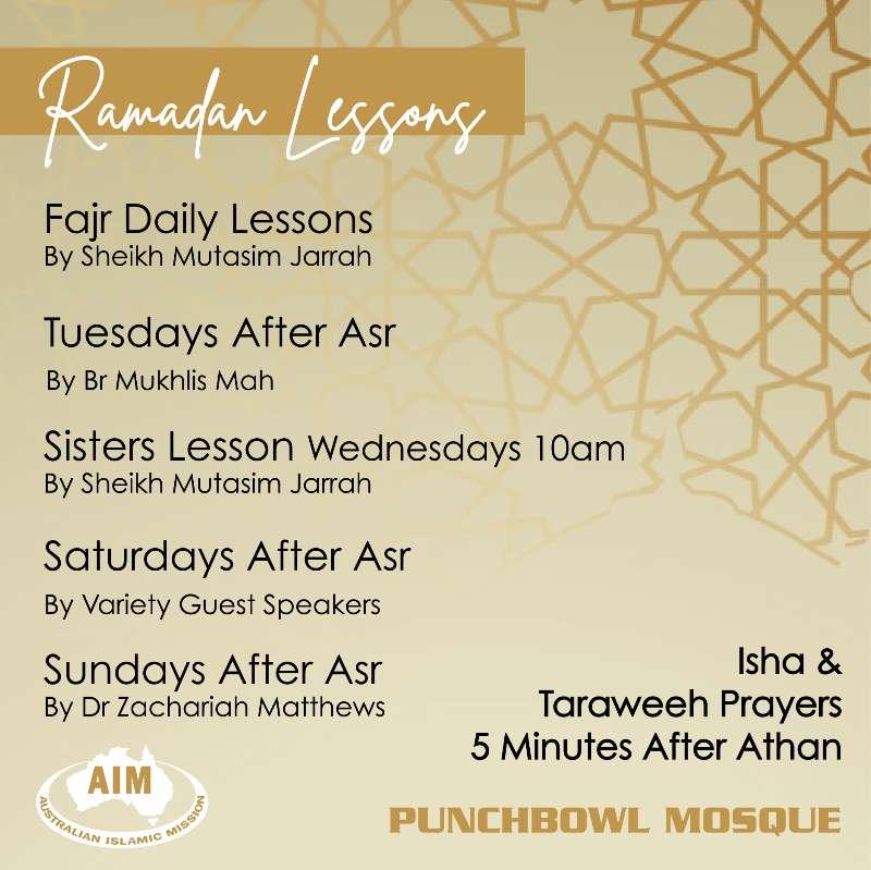 Flyer for Tuesdays After Asr Lesson